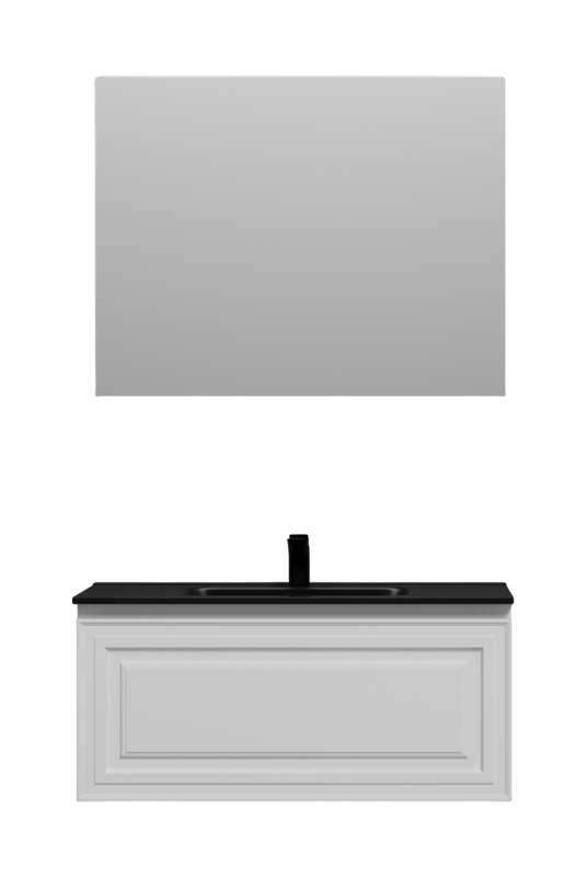 Мебель для ванной комнаты Sancos Very 90 bianco, раковина CN7002MB