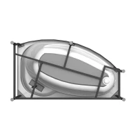 Акриловая ванна Radomir София Стандарт 170x100 см, угловая, правая, пристенная, с гидромассажем, белая, асимметричная, с каркасом, с экраном, с сиденьем, со сливом-переливом