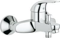 Душевой комплект Смеситель Grohe Euroeco 32743000 + Стойка New Tempesta Rustic 27399002