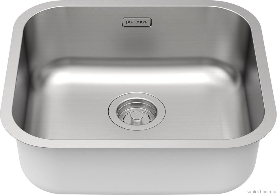 Комплект Мойка Paulmark Vello VE48-BS сталь + Измельчитель Intenso