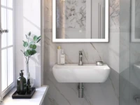 Раковина KERAMA MARAZZI Plaza 55 подвесная, белая глянцевая Раковина KERAMA MARAZZI Plaza 55 подвесная, белая глянцевая