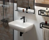 Раковина KERAMA MARAZZI Plaza 55 подвесная, белая глянцевая Раковина KERAMA MARAZZI Plaza 55 подвесная, белая глянцевая