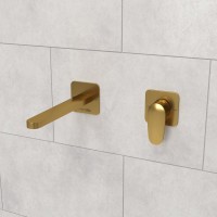 Смеситель для раковины Wasserkraft Havel A3651.284 С ВНУТРЕННЕЙ ЧАСТЬЮ, золото