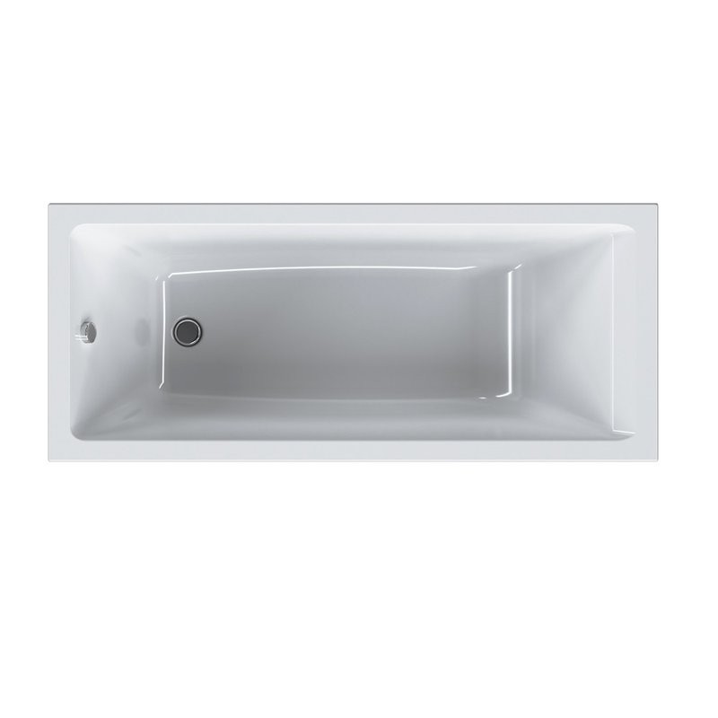 Акриловая ванна AM.PM Gem без опоры 175x75 см, пристенная, белая