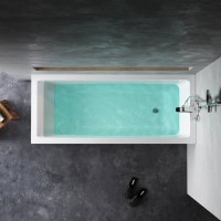 Акриловая ванна AM.PM Gem без опоры 175x75 см, пристенная, белая