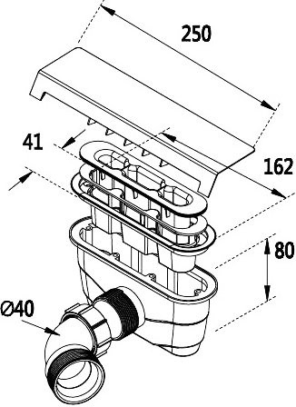 Поддон для душа Cezares Tray TRAY-AS-AH-150/90-30-W