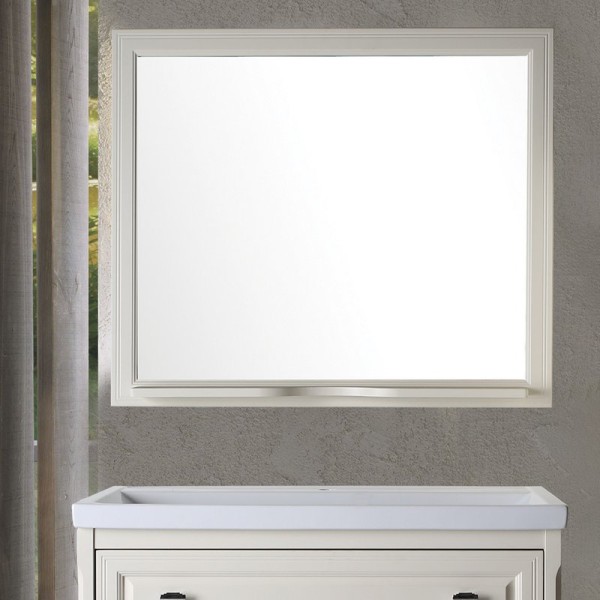 Зеркало ASB-Woodline Монте 100 бежевое, с полкой