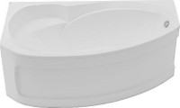 Акриловая ванна Aquanet Jersey 00205405 L 170x100 см, угловая, левая, пристенная, белая, асимметричная, с каркасом
