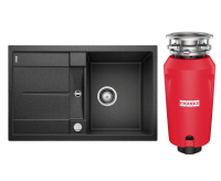 Комплект Мойка Blanco Metra 45S 513035 антрацит + Измельчитель Franke