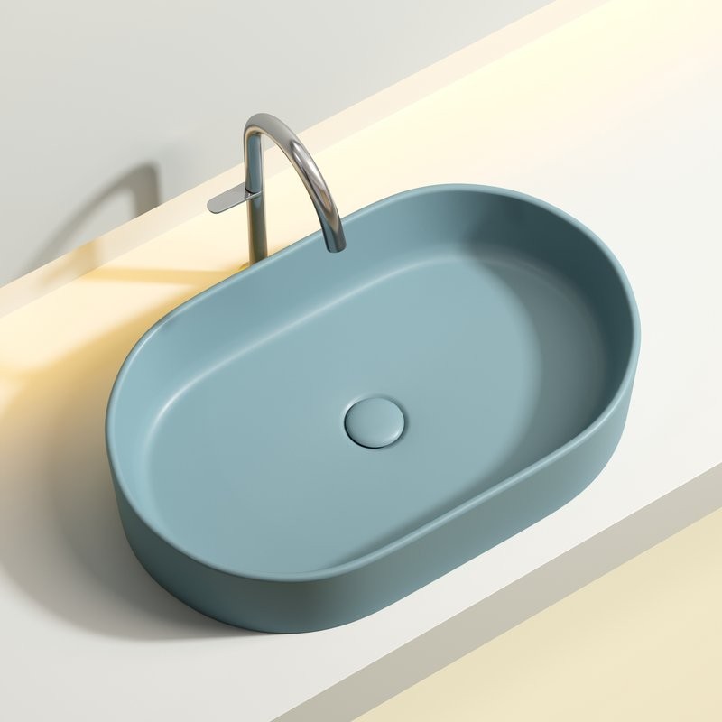 Накладная раковина Ceramicanova Element CN6048MLG зеленая матовая