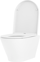 Комплект Lavinia Boho Унитаз подвесной Elegant Rimless 3308101R + Крышка-сиденье Elegant 33290700 с микролифтом + Инсталляция RelFix 38010010 + Кнопка RelFix 3805001W белая