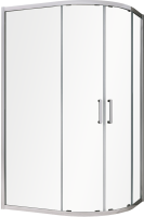 Душевой уголок Abber Schwarzer Diamant AG01118 110x80, профиль хром, стекло прозрачное