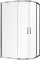 Душевой уголок Abber Schwarzer Diamant AG01118 110x80, профиль хром, стекло прозрачное