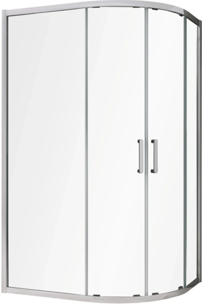 Душевой уголок Abber Schwarzer Diamant AG01118 110x80, профиль хром, стекло прозрачное