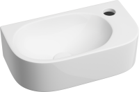 Раковина маленькая в туалет Ceramicanova Element CN6066L белый глянцевый