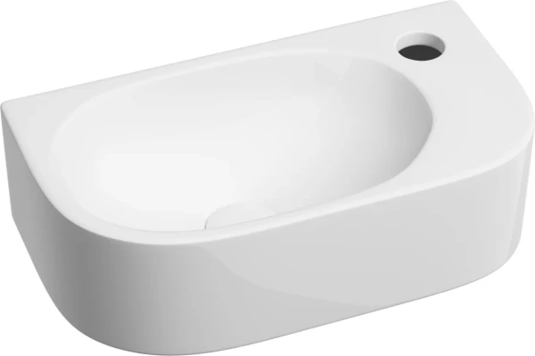 Раковина маленькая в туалет Ceramicanova Element CN6066L белый глянцевый