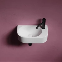 Раковина маленькая в туалет Ceramicanova Element CN6066L белый глянцевый