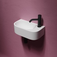 Раковина маленькая в туалет Ceramicanova Element CN6066L белый глянцевый