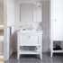 Мебель для ванной VitrA Valarte 80 матовая белая с зеркалом DIWO Элиста 80 с подсветкой