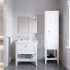 Мебель для ванной VitrA Valarte 80 матовая белая с зеркалом DIWO Элиста 80 с подсветкой