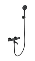Термостатический смеситель Wonzon & Woghand WW-B3029-A1-MB для ванны с душем, матовый черный