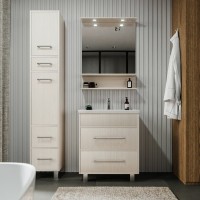 Мебель для ванной комнаты Бриклаер Чили 70 светлая лиственница С