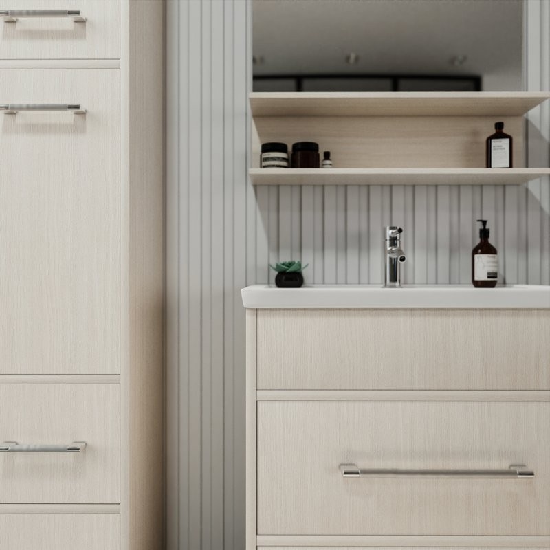 Мебель для ванной комнаты Бриклаер Чили 70 светлая лиственница С