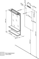 Мебель для ванной комнаты Бриклаер Чили 70 светлая лиственница С