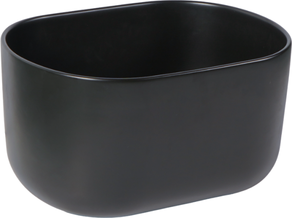 Накладная раковина SantiLine SL-1113MB черная матовая