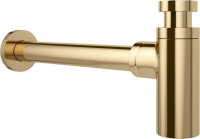 Комплект Накладная раковина Lavinia Boho Bathroom Sink Slim 33311005 + Донный клапан Wellsee Drainage System 182141000 золото + Сифон 182106000 золото