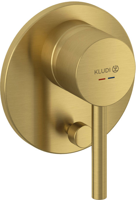 Душевой комплект Kludi Bozz 38736N076 С ВНУТРЕННЕЙ ЧАСТЬЮ, брашированное золото