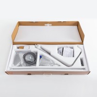 Душевая стойка Cezares Liner CVD-GM со смесителем и изливом, оружейная сталь