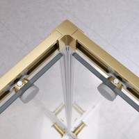 Душевой уголок Cezares Relax RELAX-304-A-2-80-C-BORO 80x80, профиль брашированное золото