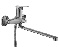 Смеситель с длинным изливом для ванны Fashun A2228 хром