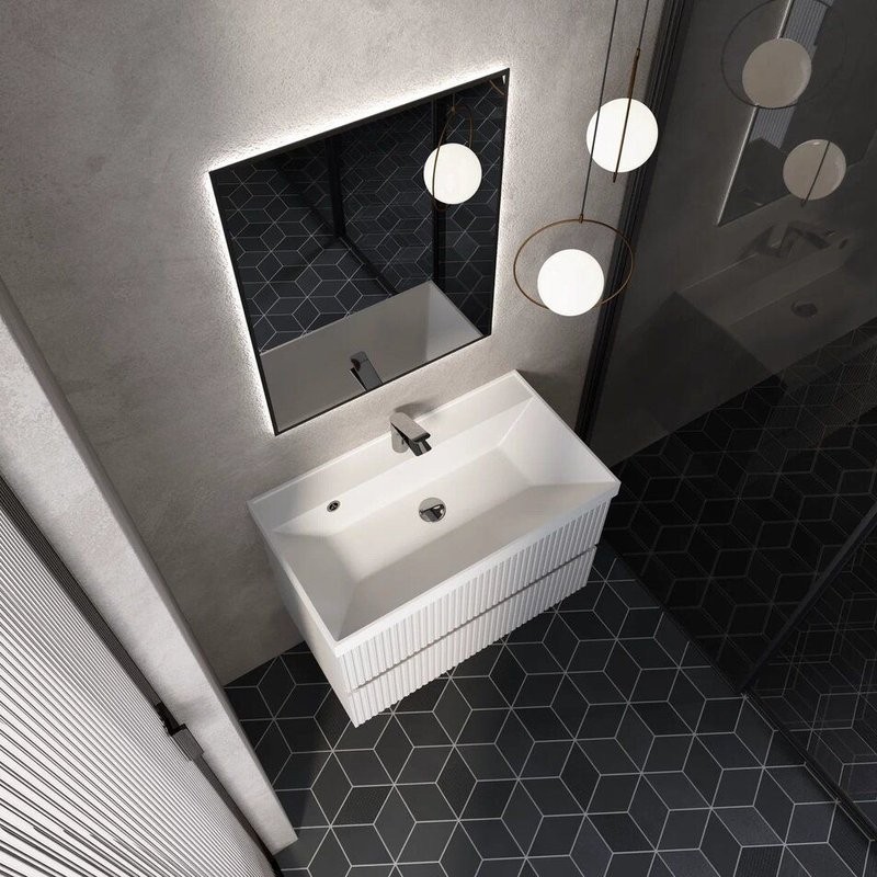 Тумба под раковину для ванной AQUAme S1 80 белая