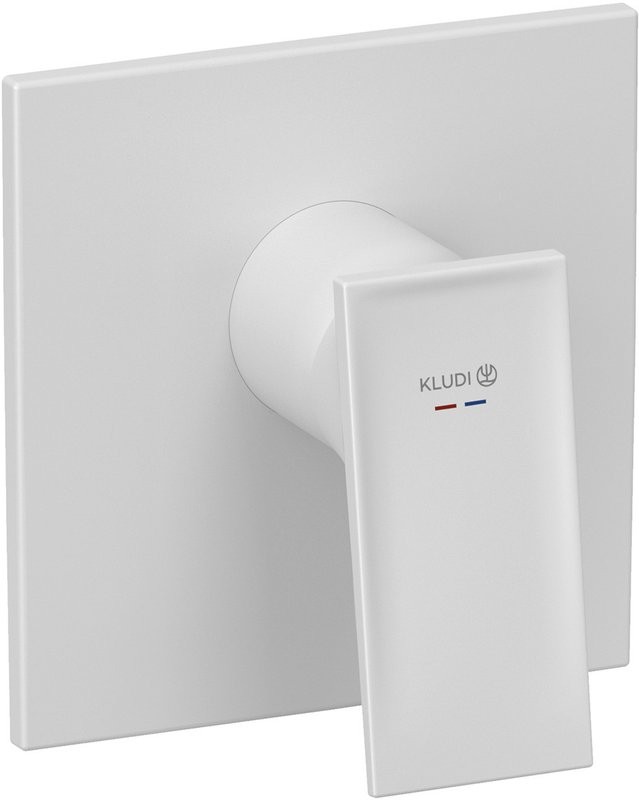 Встраиваемый смеситель для душа и ванны Kludi Decus 547555375 белый матовый