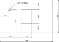 Мебель для ванной комнаты STWORKI Карлстад 75 дуб рустикальный, простоун беж, с отверстием для смесителя в столешнице, белая