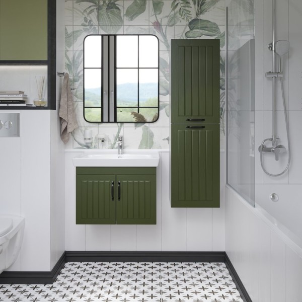 Мебель для ванной комнаты DIWO Сочи 60 подвесная, зеленая