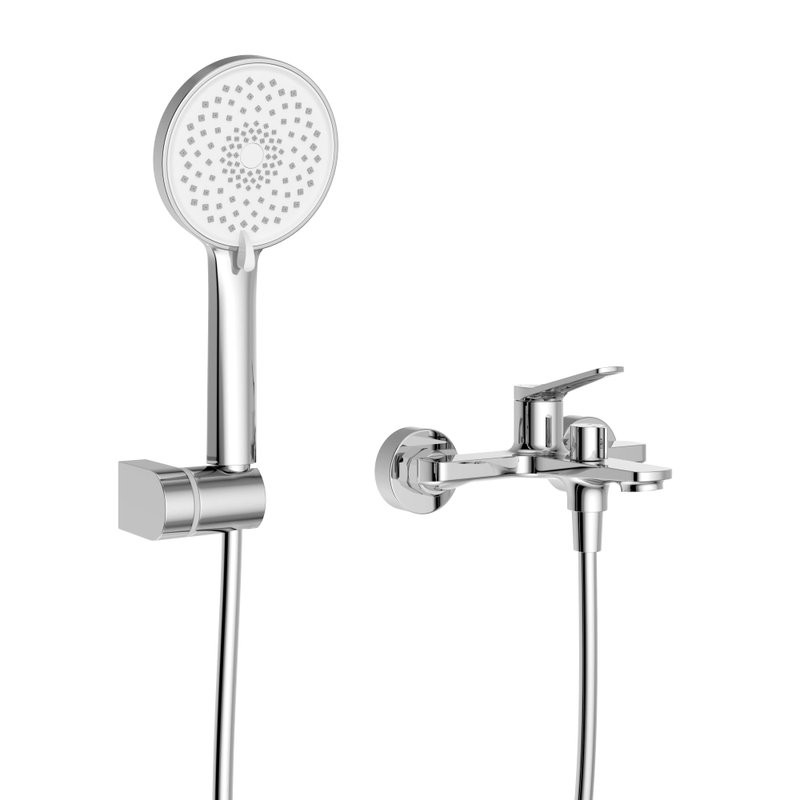 Смеситель для ванны с душем BelBagno Unique UNIQUE-VASM-CRM хром