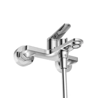 Смеситель для ванны с душем BelBagno Unique UNIQUE-VASM-CRM хром Смеситель для ванны с душем BelBagno Unique UNIQUE-VASM-CRM хром