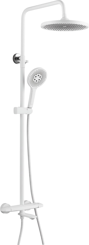 Душевая стойка Rose R3936C белая