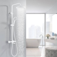 Душевая стойка Rose R3936C белая
