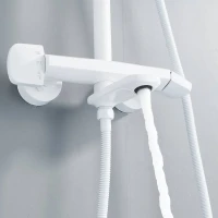 Душевая стойка Rose R3936C белая