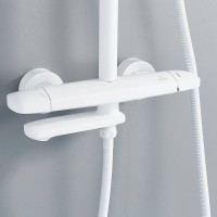Душевая стойка Rose R3936C белая