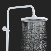 Душевая стойка Rose R3936C белая