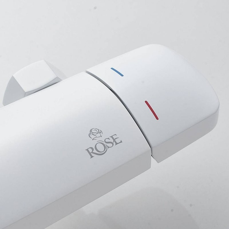 Душевая стойка Rose R3936C белая