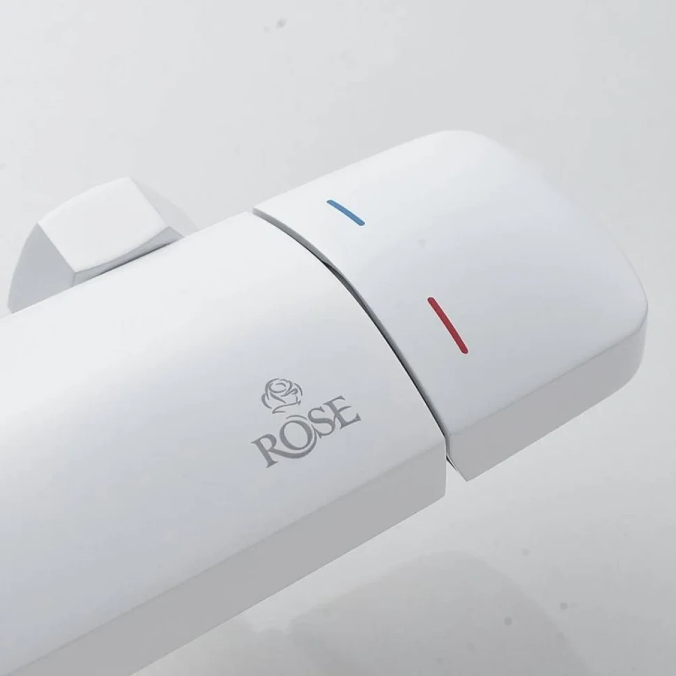 Душевая стойка Rose R3936C белая