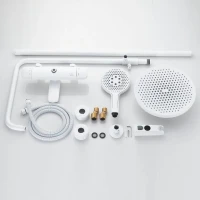 Душевая стойка Rose R3936C белая