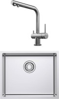 Комплект Мойка Omoikiri TADZAVA 54-U/I ULTRA-IN + Смеситель Nagano BN нержавеющая сталь