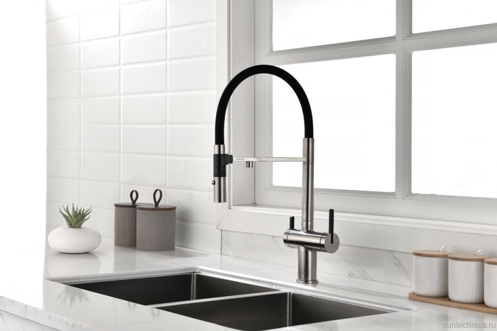 Смеситель для кухни Gravity, брашированная нерж.сталь, Gr213888-BS, Starke-Paulmark